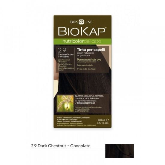 Biokap Nutricolor Delicato 2.9 Dark Chestnut Chocolate juuksevärv 140ml