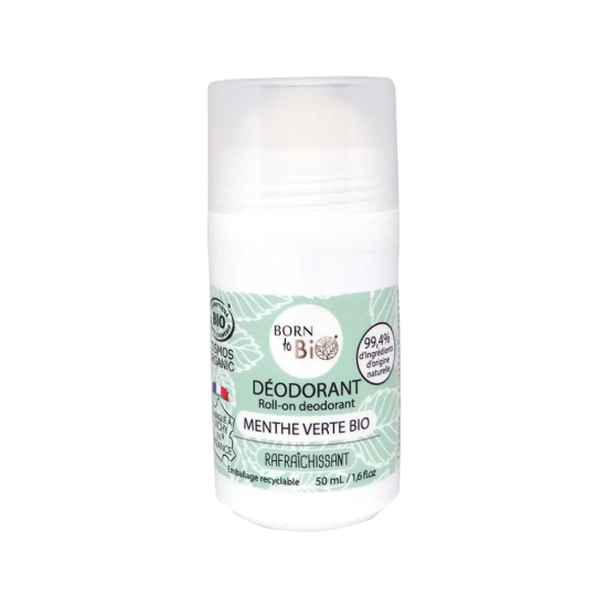 Born to Bio Green Mint Deodorant piparmündilõhnaline roll-on deodorant 50ml