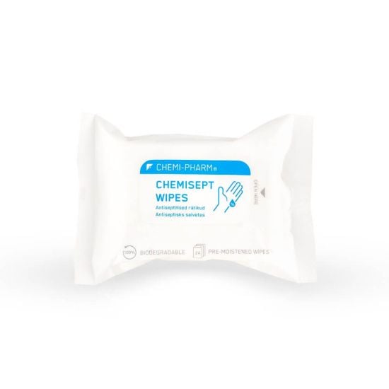 Chemi-Pharm Chemisept Wipes antiseptilised rätikud 24tk