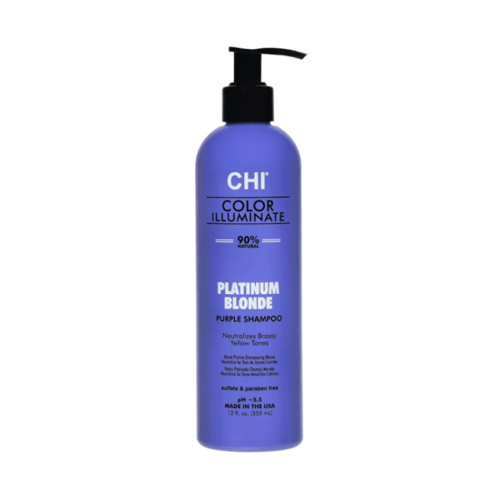 CHI Color Illuminate Platinum Blonde Shampoo 355ml
