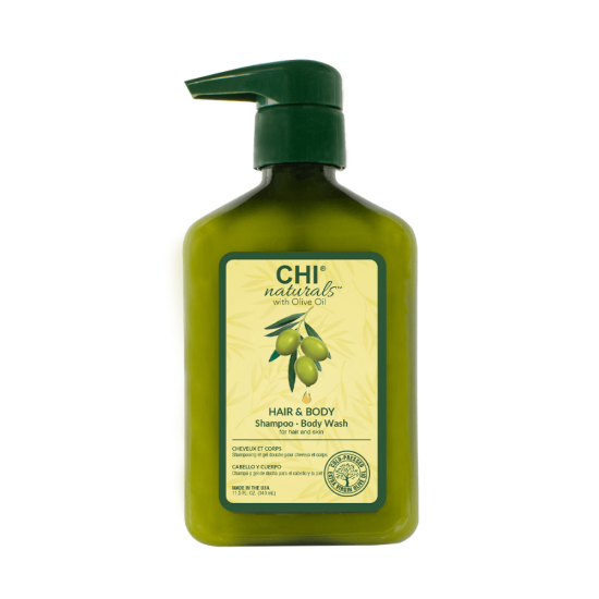 CHI Naturals with Olive Oil Hair & Body Shampoo - Body Wash 340ml