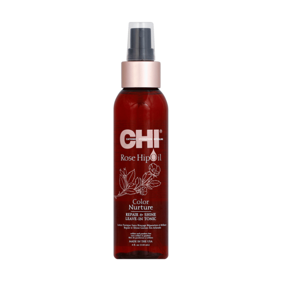 CHI Rose Hip Oil Color Nurture Repair & Shine Leave-In Tonic 118ml