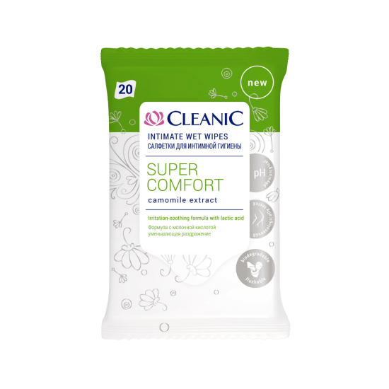 Cleanic Intimate Hygiene Wipes 20pcs