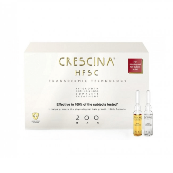 Crescina HFSC 200 Re-Growth & Anti-Hair Loss Ampoule Man ampullid meestele 20x3,5ml