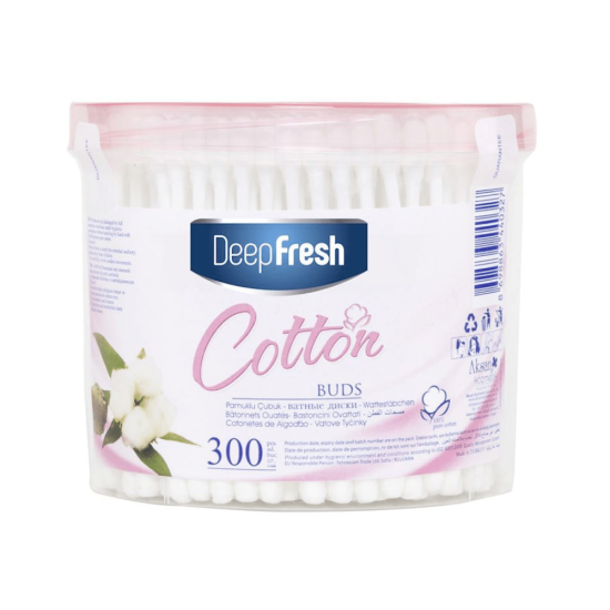 DeepFresh Cotton Buds vatitikud 300tk
