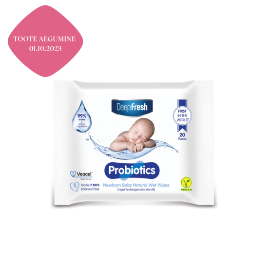 DeepFresh Probiotics Baby Natural Wet Wipes 20pcs