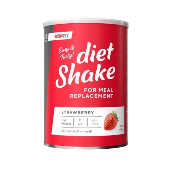 Iconfit Diet Shake Strawberry maasika maitsega 495g