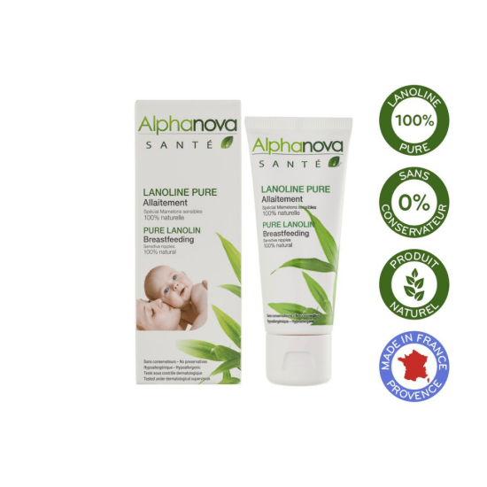 Alphanova Sante pure lanolin to protect the nipples during breastfeeding 40ml