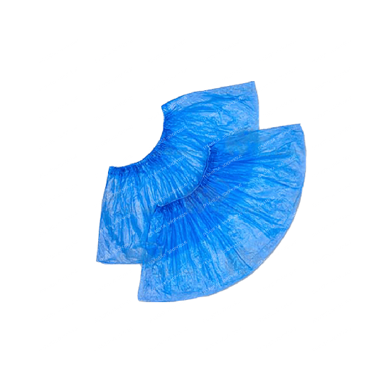 Medrull Blue disposable polyethylene shoe covers 41cm N10