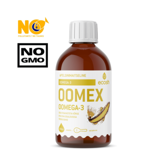 Ecosh Oomex, Omega 3-6-9 rasvhapete kompleks, 300 ml