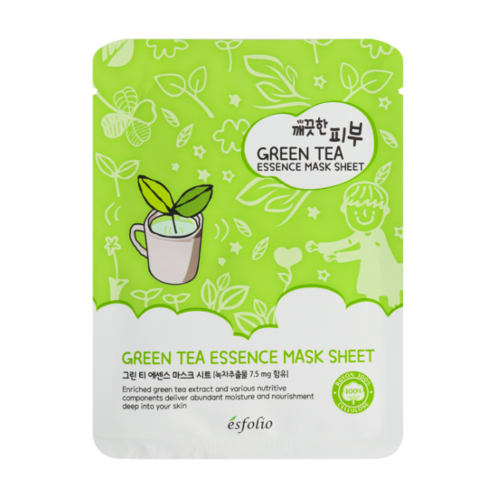 Esfolio Pure Skin Green Tea Essence Mask Sheet kangasmask 25ml