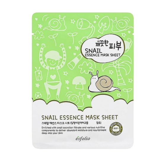 Esfolio Pure Skin Snail Essence Mask Sheet kangasmask 25ml