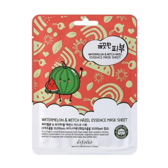Esfolio Pure Skin Watermelon Essence Mask Sheet kangasmask 25ml
