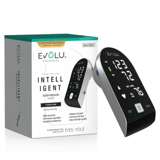 Evolu Blood Pressure Monitor Intelligent BG-800 Black Edition