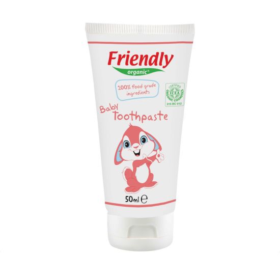 Friendly Organic Baby Toothpaste 100% Foodgrade Raspberry hambapasta 50ml