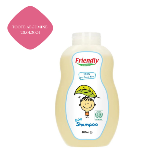Friendly Organic Baby Shampoo & Body Wash Perfume Free 400ml