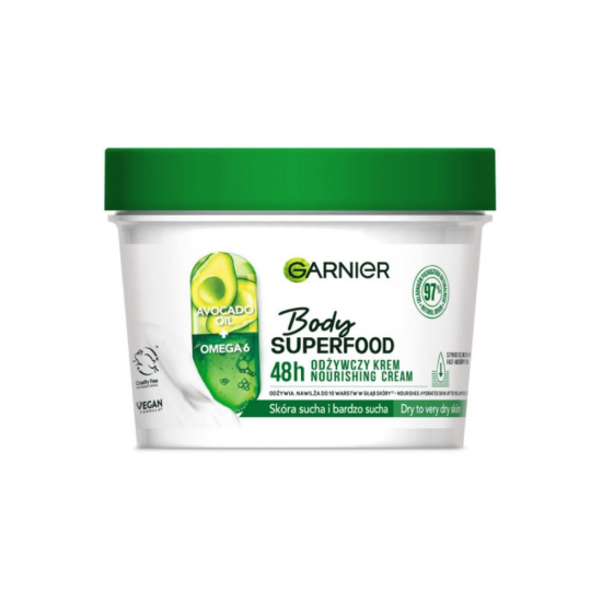 Garnier Body Superfood 48h Nourishing Cream Avacado kehakreem 380ml