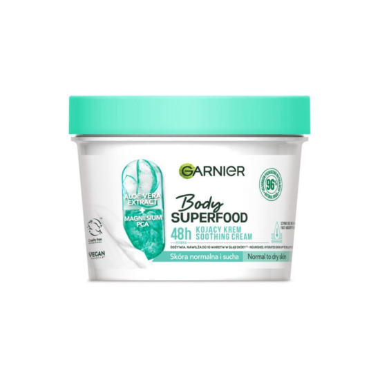 Garnier Body Superfood Soothing Cream Aloe kehakreem 380ml