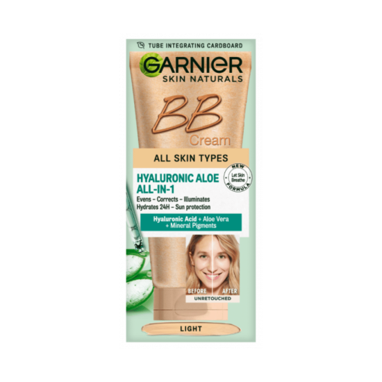 Garnier Skin Naturals Hyaluronic Aloe Moisturizing BB Cream All-in-1 - Light Shade 50ml