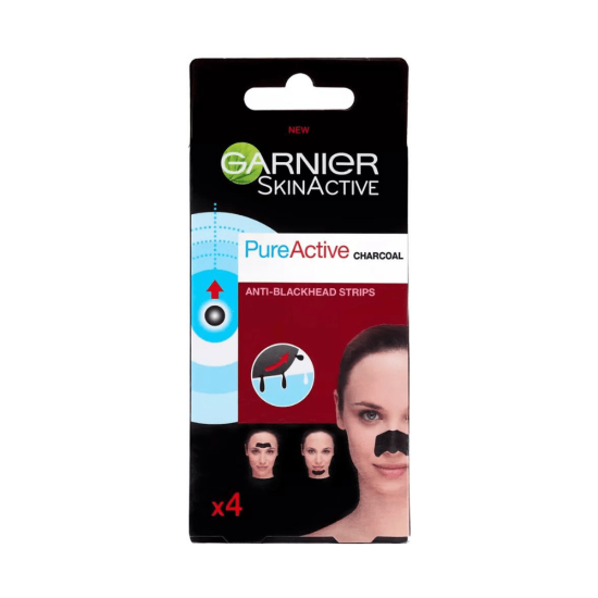 Garnier Skin Active Pure Active Anti-Blackhead puhastavad kleepsud 4 tk