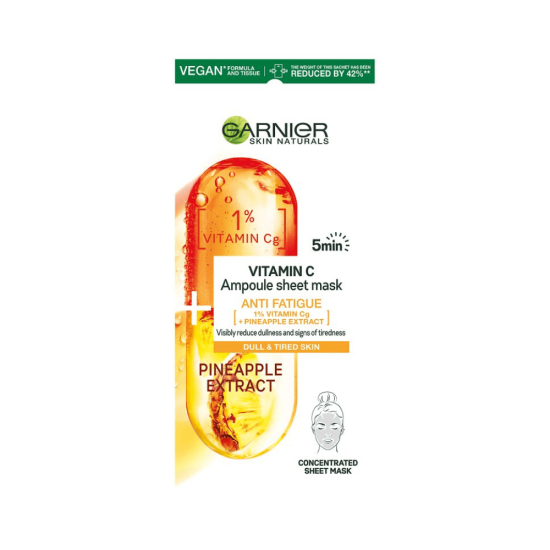 Garnier Skin Naturals Anti Fatigue Ampoule kangasmask