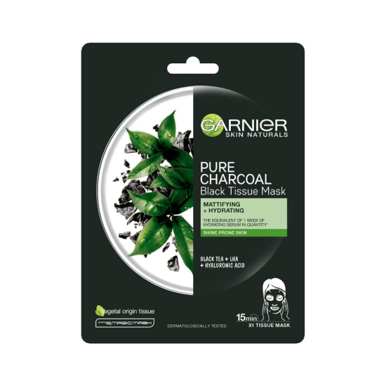 Garnier Skin Naturals Pure Charcoal Black Tissue Mask Tea