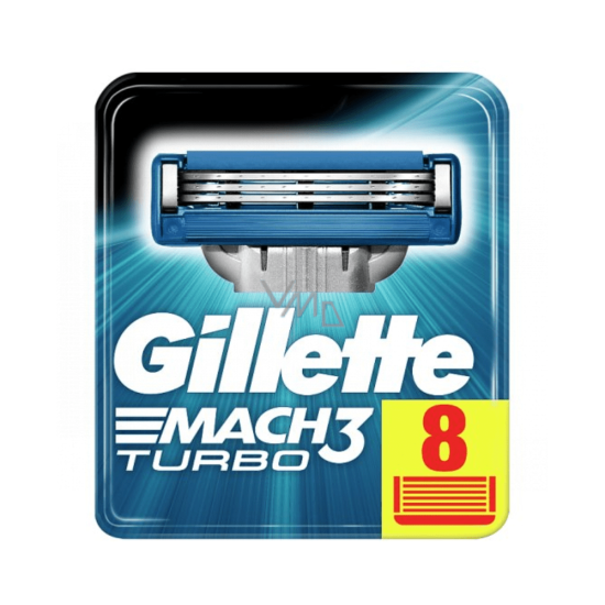 Gillette Mach3 Turbo Spare Blades 8 pcs