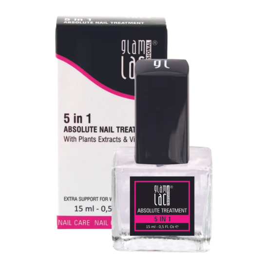 GlamLac 5 in 1 Absolute Nail Treatment küünehooldus 15ml