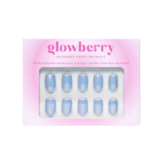 Glowberry Press On Nails Bleu kunstküüned