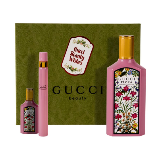 Gucci Flora Gorgeous Gardenia Gift Set (EDP 100ml + EDP MINI 10ml + EDP MINI 5ml)