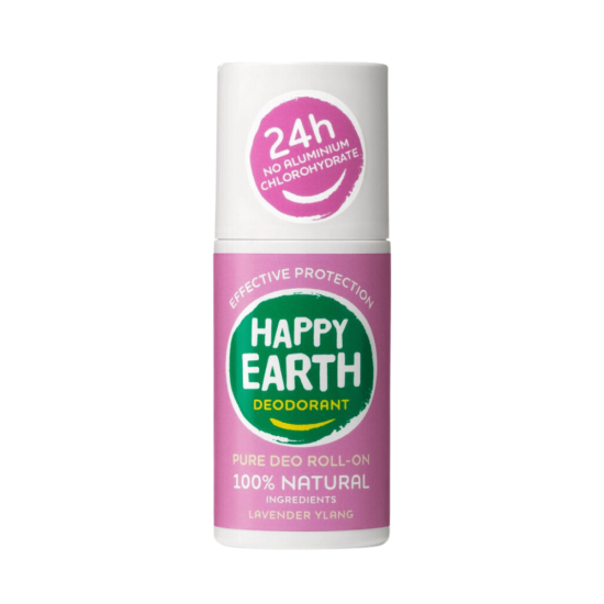 Happy Earth 100% Natural Deodorant Roll-On Lavender Ylang 75ml