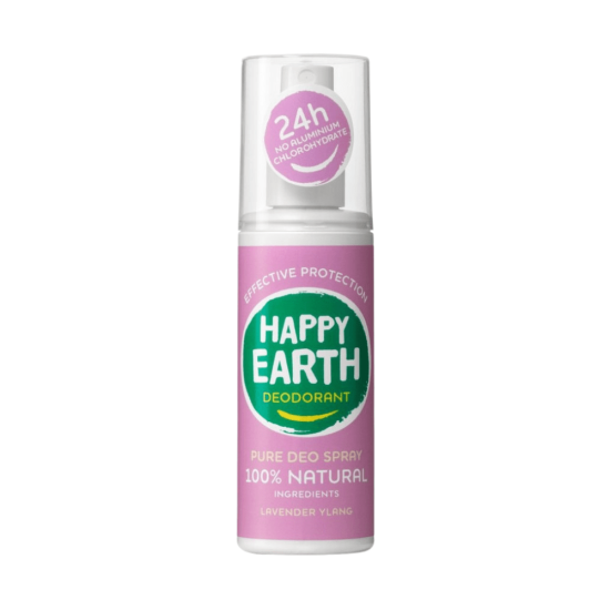 Happy Earth 100% Natural Deodorant Spray Lavender Ylang 100ml