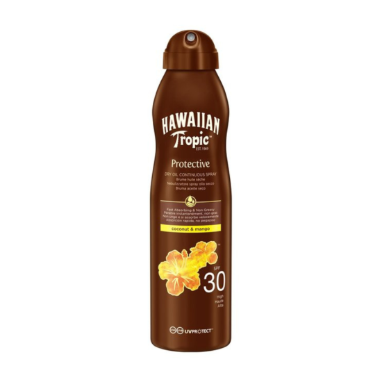 Hawaiian Tropic Protective Dry Oil Spray Coconut & Mango SPF 30 180ml