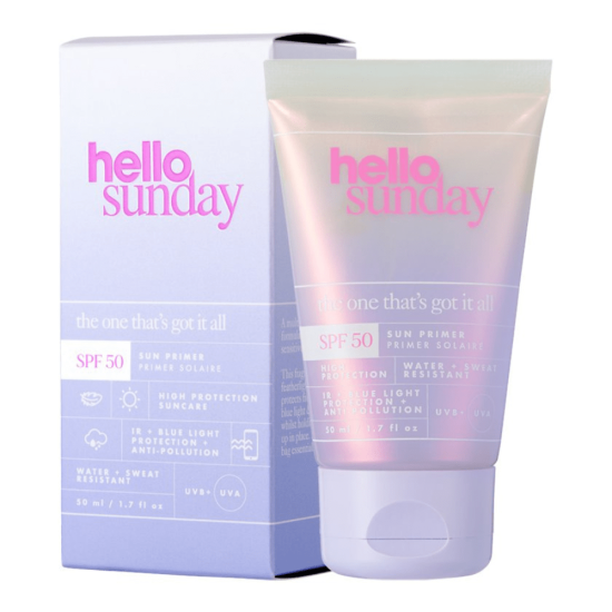 Hello Sunday The one that´s got it all -Invisible sun primer SPF 50 - 50 ml