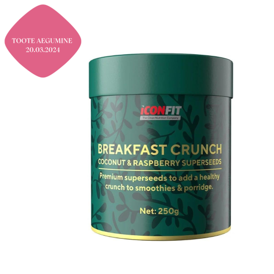 Iconfit Breakfast Crunch Coconut Raspberry 250g (20.03.2024)