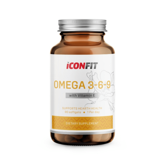 Iconfit Oomega 3, 6 & 9 + E-vitamiin 1000mg