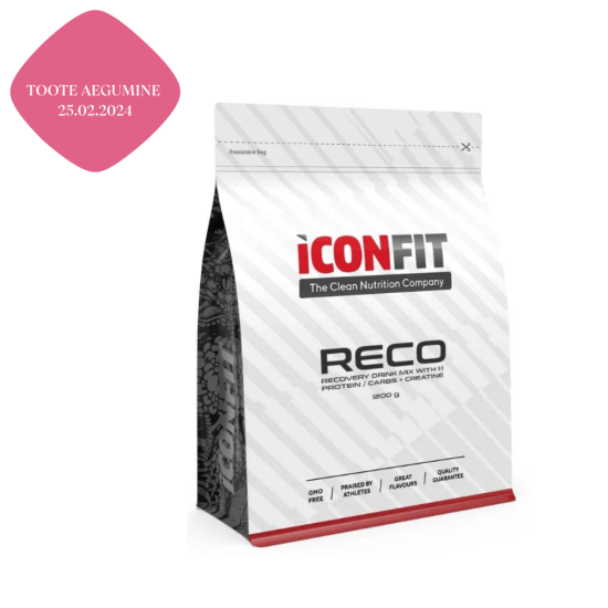 Iconfit RECO maasikamaitseline taastusjook 1200g (25.02.2024)