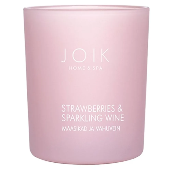 Joik Home & Spa Scented Candle Vahuvein & Maasikad 150g