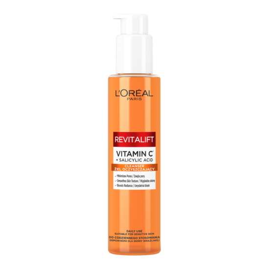 L´Oreal Paris Revitalift Face Cleansing Gel with Vitamin C and Salicylic Acid 150ml