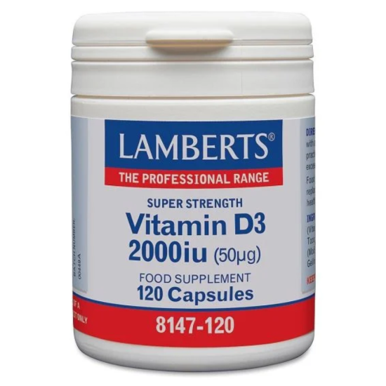Lamberts Vitamiin D3 2000iu (50mcg) kapslid 120tk