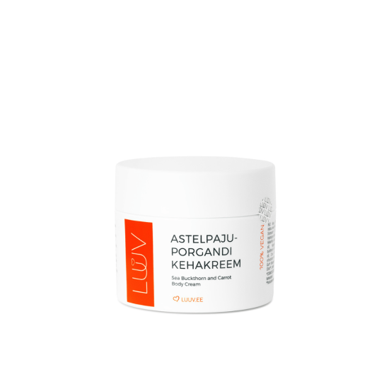 Luuv Sea Buckthorn and Carrot Body Cream with Mango Butter 200ml