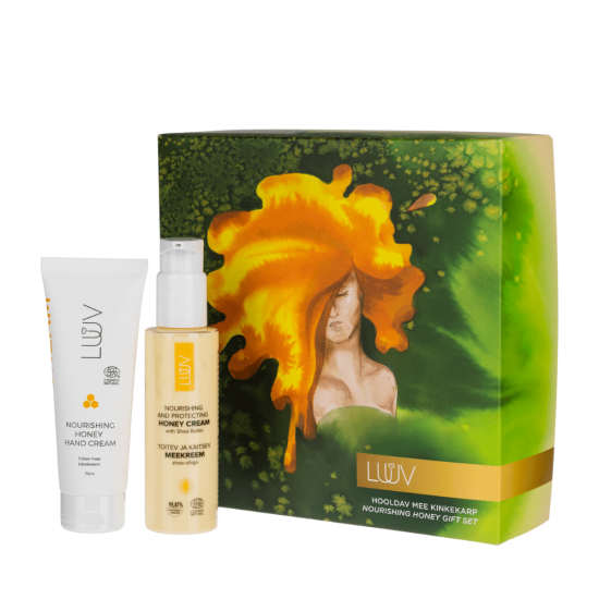 Luuv Caring Honey Gift Box With Body Cream And Hand Cream