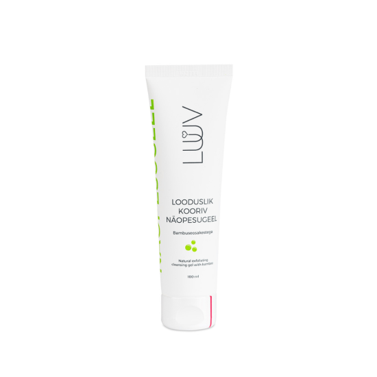 Luuv Natural Exfoliating Cleansing Gel With Bamboo 100ml