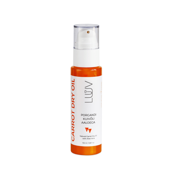 Luuv Natural Carrot Dry Oil with Aloe Vera 100ml