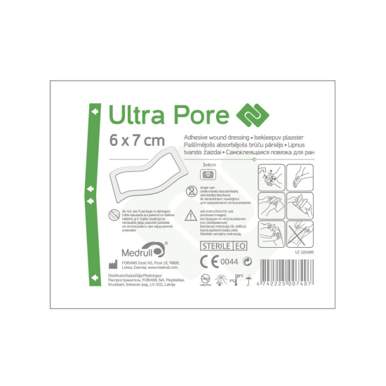 Medrull Adhesive Wound Patch Ultra Pore 6x7cm