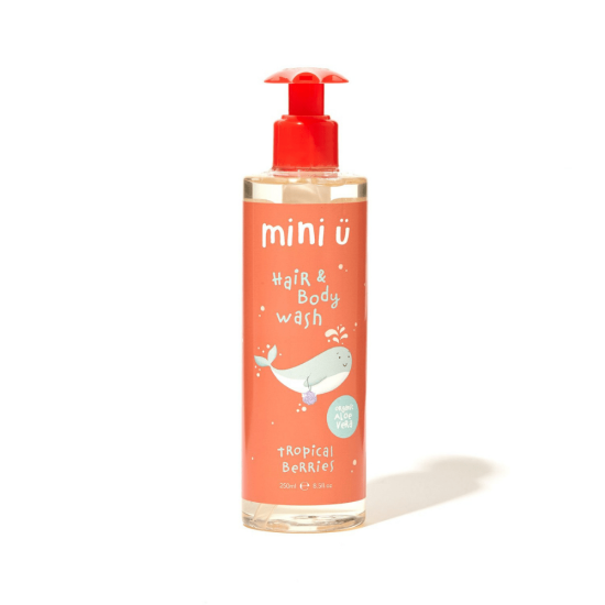 Mini Ü Tropical Berries Hair & Body Wash juukse- ja kehapesugeel 250ml