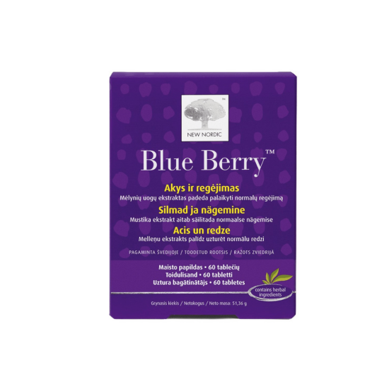 New Nordic Blueberry vitamiinid silmadele 60tk