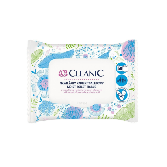 Cleanic Moist Toilet Tissue 60pcs