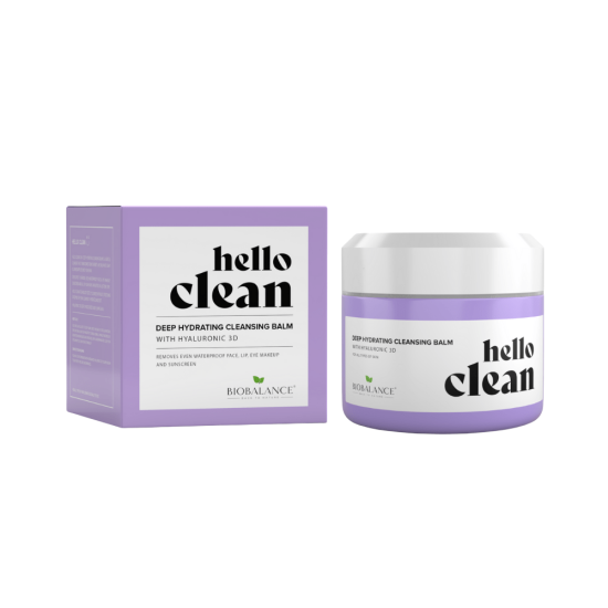 Bio Balance Hello Clean Deep Hydrating Cleansing Balm With Hyaluronic Acid 3D