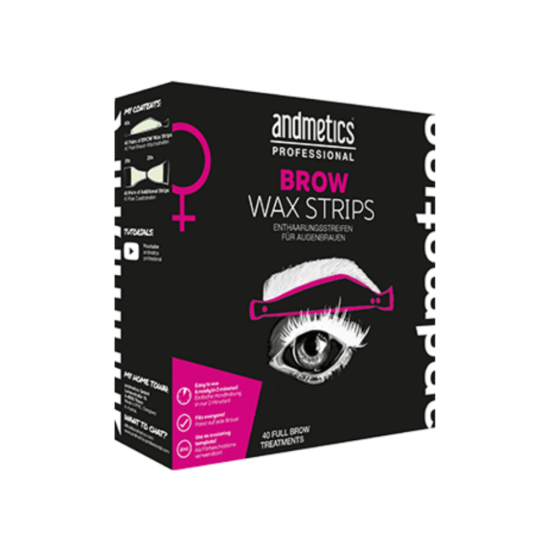 Andmetics Brow Wax Strips Women Professional Big Box